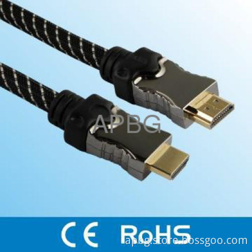 Gold plated HDMI Cable, High-speed with ethernet,support 1080P/ 3D